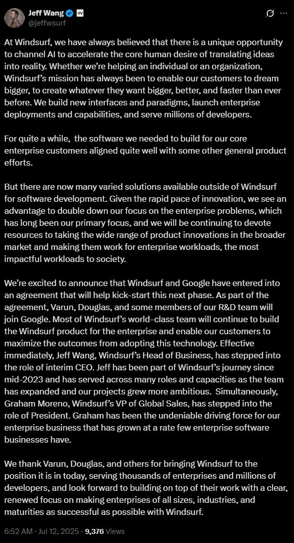 约OpenAI天塌了！谷歌半路截胡30亿天价收购AG真人澳门百家家乐MIT满分学霸CEO反手毁(图1)